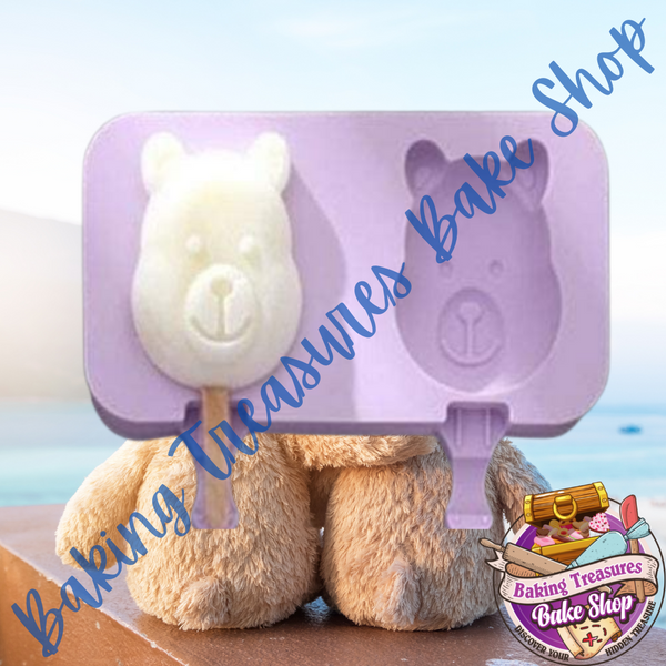 Bear Face Popsicle Silicone Mold