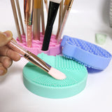 Brush Cleaner and holder