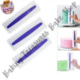 Icing Smoother Comb Set - 3 Piece