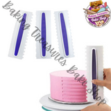 Icing Smoother Comb Set - 3 Piece
