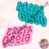 New Large Numbers Silicone Mold