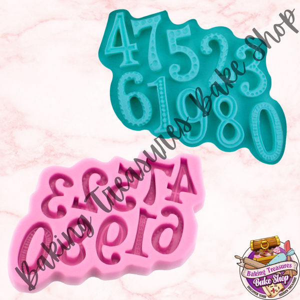 New Large Numbers Silicone Mold