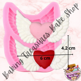 Wings & Heart Silicone Mold #1