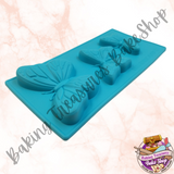Butterfly 3 Cavity silicone mold