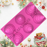 Christmas Tree Silicone Mold 6 Cavity