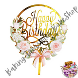 Flower Birthday Cake Topper #5*