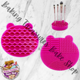 Brush Cleaner and holder