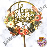 Flower Birthday Cake Topper #9*